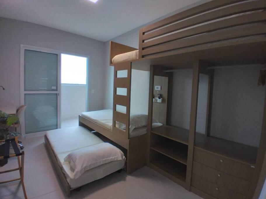 Ap Frente Mar Com Ar-Condicionado E Varanda Gourmet Mongaguá Exterior foto